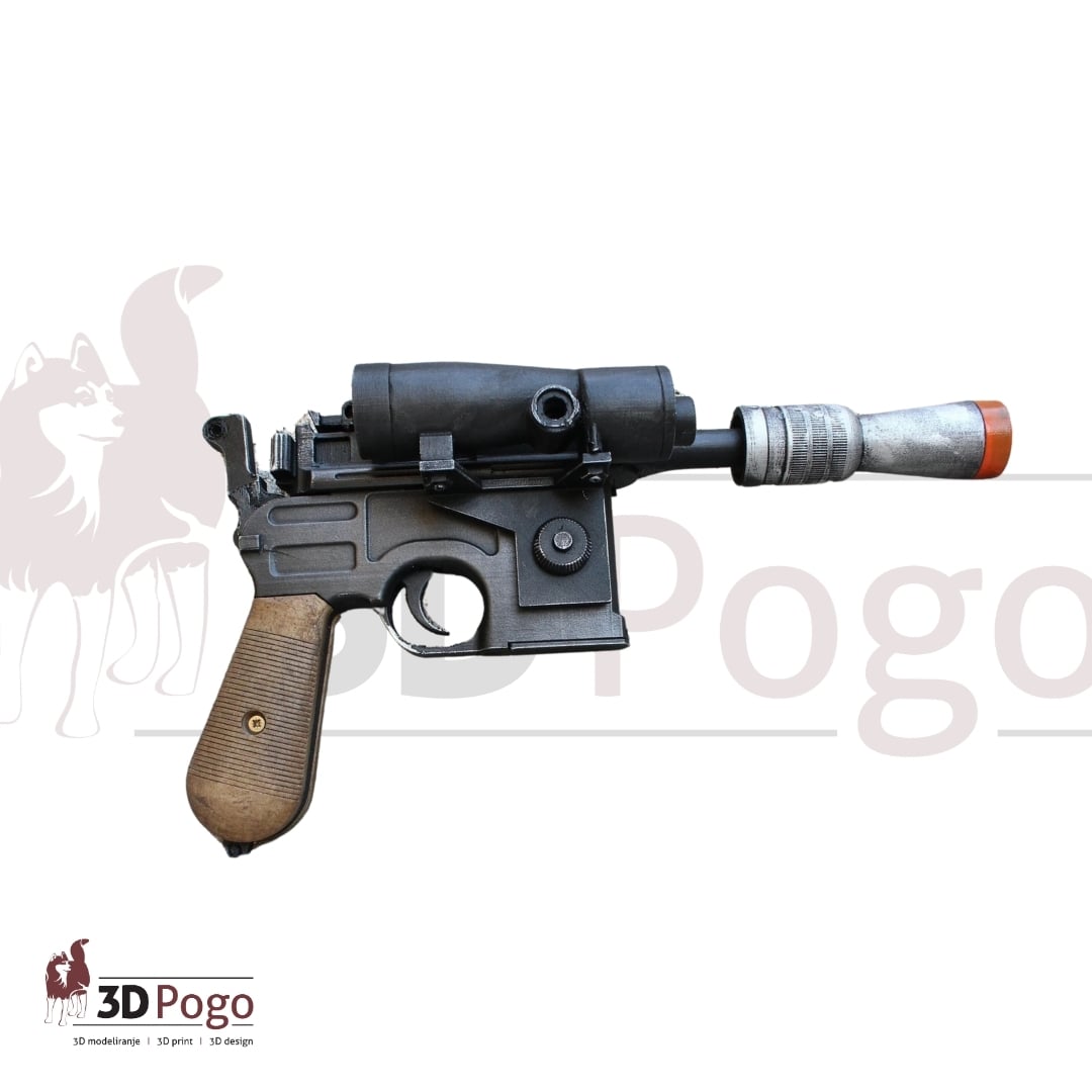 Han Solo DL-44 Blaster - Star Wars Prop Movie Replica