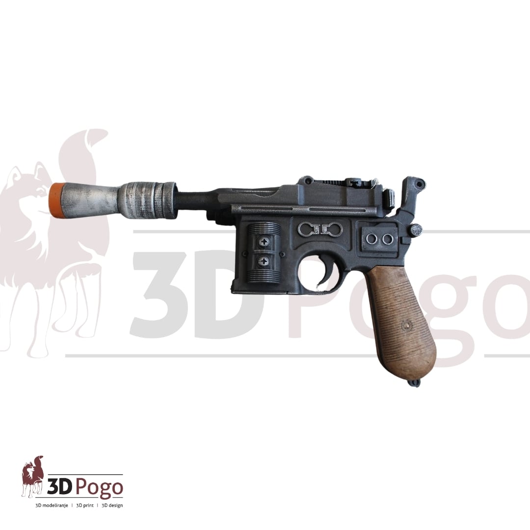 Han Solo DL-44 Blaster - Star Wars Prop Movie Replica