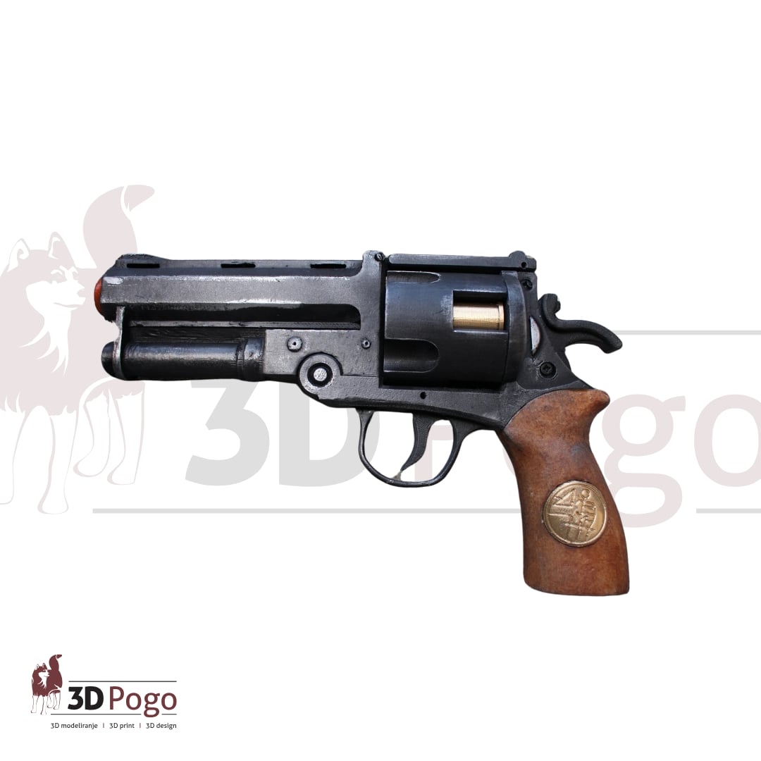 Hellboy Good Samaritan blaster, gun, revolver